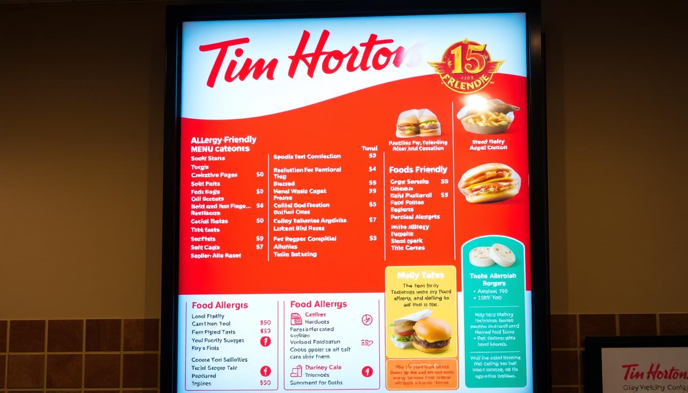 tim hortons allergy menu