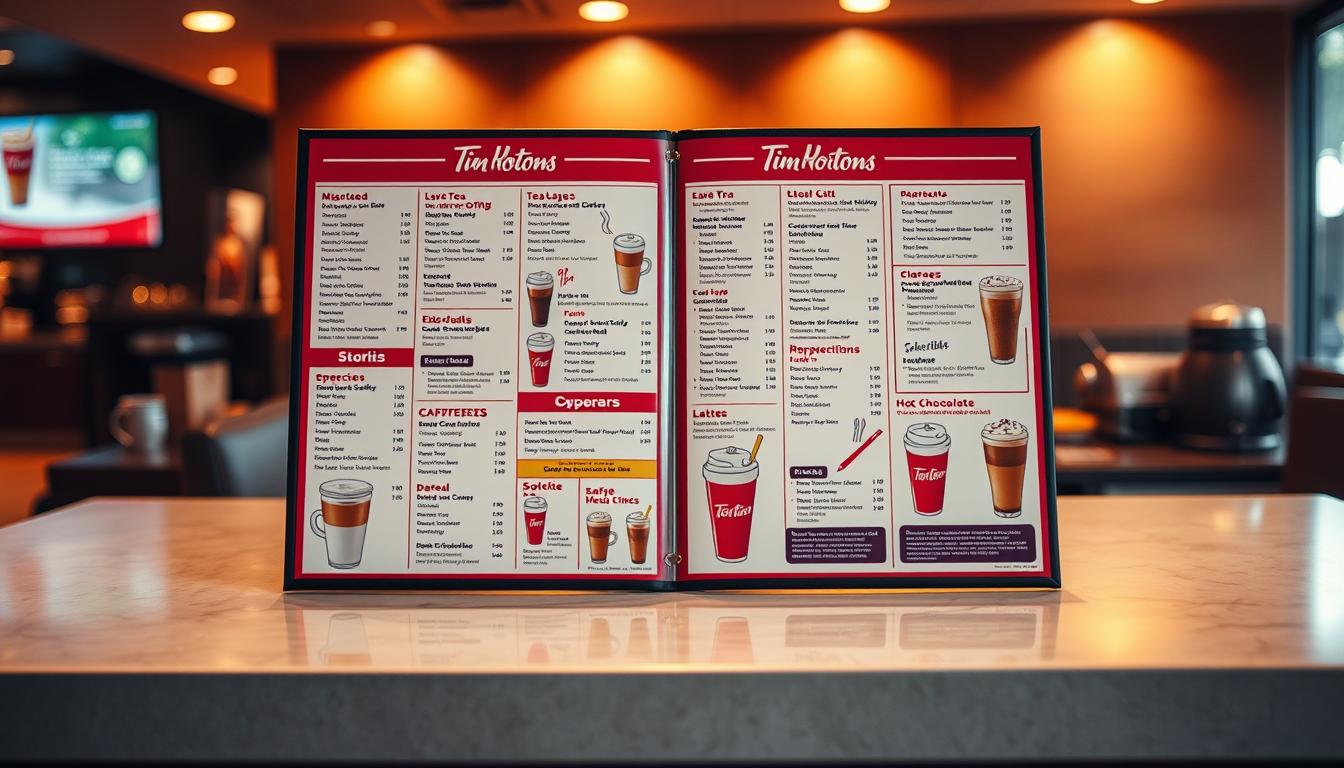 tim hortons drink menu