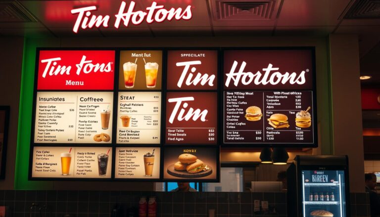 tim hortons menu
